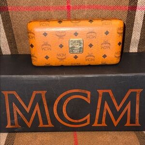 MCM Cognac Sunglass Case